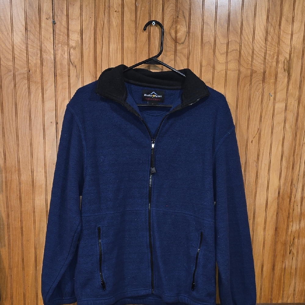 Men's Blue Full-Zip Jacket Size Medium